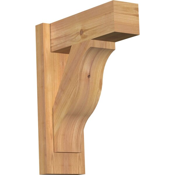 Ekena Millwork Funston Block Smooth Outlooker, Western Red Cedar, 5 1/2"W x 14"D x 18"H OUT06X14X18FST05SWR - main